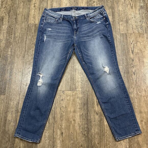 Vigoss Denim - Vigoss THOMPSON TOMBOY Size 20 Mid Rise Ankle Straight Jeans Denim Pants 38x28.5